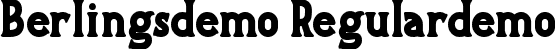 Berlingsdemo Regulardemo font | berlingsdemo.ttf