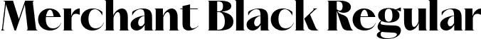 Merchant Black Regular font | Merchant-Black.ttf