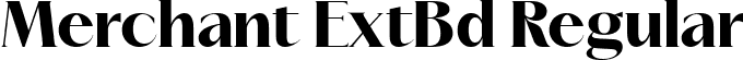 Merchant ExtBd Regular font | Merchant-ExtraBold.ttf