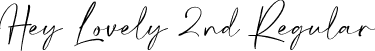 Hey Lovely 2nd Regular font | Hey Lovely 2nd.ttf