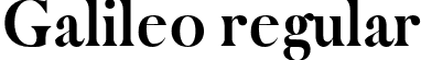 Galileo regular font | Galileo-regular.otf