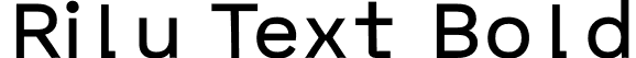 Rilu Text Bold font | RiluText-Bold.otf