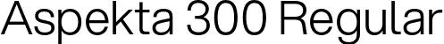 Aspekta 300 Regular font | Aspekta-300.otf