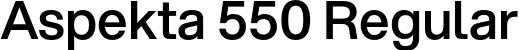 Aspekta 550 Regular font | Aspekta-550.otf