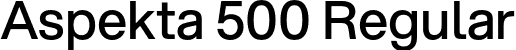Aspekta 500 Regular font | Aspekta-500.otf