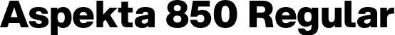 Aspekta 850 Regular font | Aspekta-850.otf