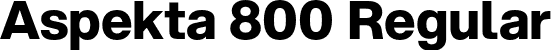 Aspekta 800 Regular font | Aspekta-800.otf