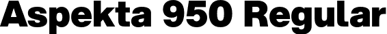 Aspekta 950 Regular font | Aspekta-950.otf