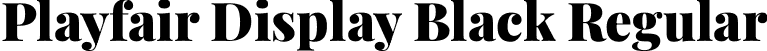 Playfair Display Black Regular font | PlayfairDisplay-Black.ttf
