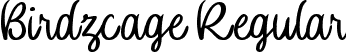 Birdzcage Regular font | Birdzcage (demo).ttf