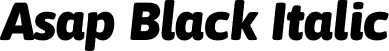 Asap Black Italic font | Asap-BlackItalic.otf