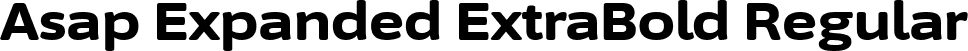 Asap Expanded ExtraBold Regular font | AsapExpanded-ExtraBold.ttf