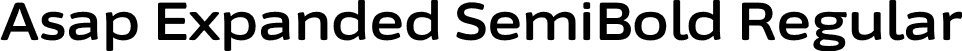 Asap Expanded SemiBold Regular font | AsapExpanded-SemiBold.otf