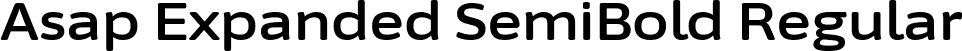 Asap Expanded SemiBold Regular font | AsapExpanded-SemiBold.ttf