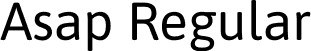 Asap Regular font | Asap-Regular.otf