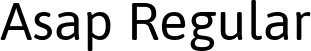 Asap Regular font | Asap-Regular.ttf