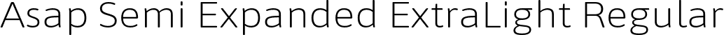 Asap Semi Expanded ExtraLight Regular font | AsapSemiExpanded-ExtraLight.ttf