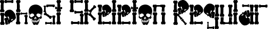 Ghost Skeleton Regular font | Ghost Skeleton TTF Personal.ttf