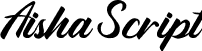 Aisha Script font | Aisha-Script.otf
