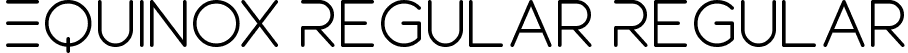 Equinox Regular Regular font | Equinox Regular.otf