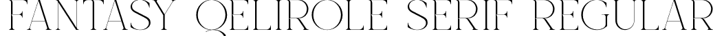 Fantasy Qelirole Serif Regular font | Fantasy Qelirole Serif.otf