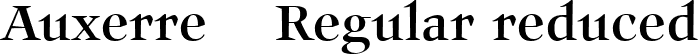 Auxerre 55 Regular reduced font | Auxerre-55-Regular_reduced.ttf