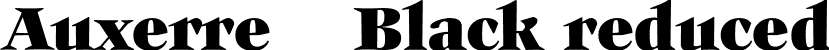 Auxerre 85 Black reduced font | Auxerre-85-Black_reduced.otf