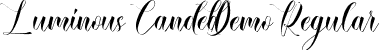 Luminous Canded Demo Regular font | LuminousCandedDemoRegular.ttf