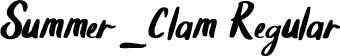 Summer_Clam Regular font | Summer_Clam.otf