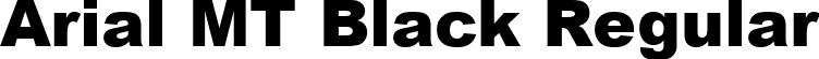 Arial MT Black Regular font | ARIBL0.ttf