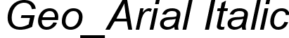 Geo_Arial Italic font | GEO_AI__.TTF