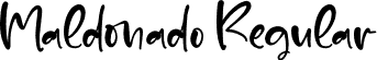 Maldonado Regular font | Maldonado.otf