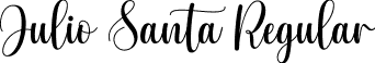 Julio Santa Regular font | JulioSanta-51YA8.ttf