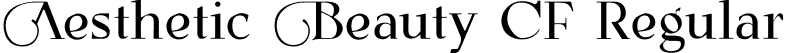 Aesthetic Beauty CF Regular font | AestheticBeautyCf-w1XY3.otf