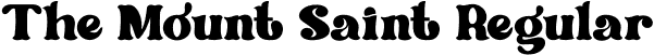 The Mount Saint Regular font | TheMountSaint-gx1dR.otf