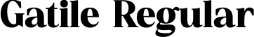 Gatile Regular font | Gatile.otf