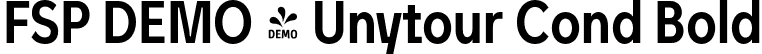 FSP DEMO - Unytour Cond Bold font | Fontspring-DEMO-unytour-boldcondensed.otf