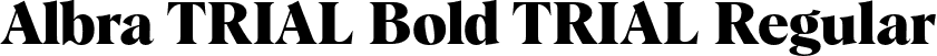 Albra TRIAL Bold TRIAL Regular font | AlbraTRIAL-Bold.otf
