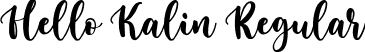 Hello Kalin Regular font | Hello Kalin.ttf