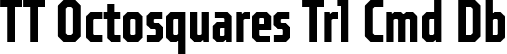 TT Octosquares Trl Cmd Db font | TT Octosquares Trial Compressed DemiBold.ttf