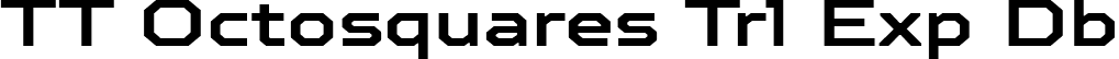 TT Octosquares Trl Exp Db font | TT Octosquares Trial Expanded DemiBold.ttf