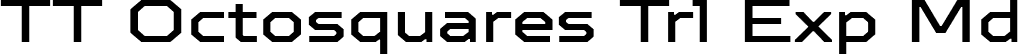 TT Octosquares Trl Exp Md font | TT Octosquares Trial Expanded Medium.ttf