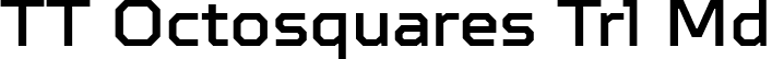 TT Octosquares Trl Md font | TT Octosquares Trial Medium.ttf