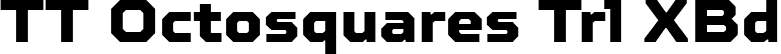 TT Octosquares Trl XBd font | TT Octosquares Trial ExtraBold.ttf