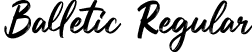 Balletic Regular font | Balletic.ttf