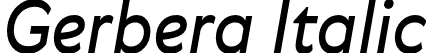 Gerbera Italic font | Gerbera-Regular-Italic.otf