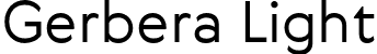 Gerbera Light font | Gerbera-Light.otf