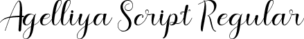 Agelliya Script Regular font | Agelliya.ttf