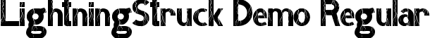 LightningStruck Demo Regular font | LightningStruckDemoRegular.ttf