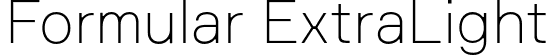 Formular ExtraLight font | formular-extralight-trial.otf